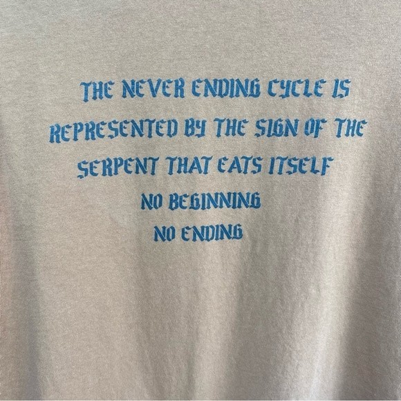 Urban Nation- No Beginning/No Ending Cropped Graphic Tee- Sz. L - Picture 5 of 5